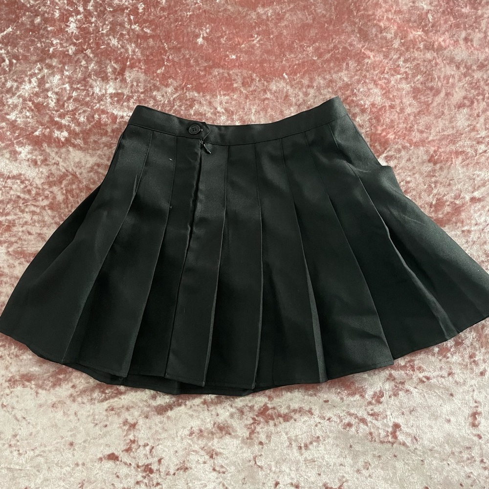 (Sold)Black pleated skirt